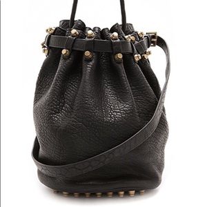 Alexander Wang black leather Diego bag